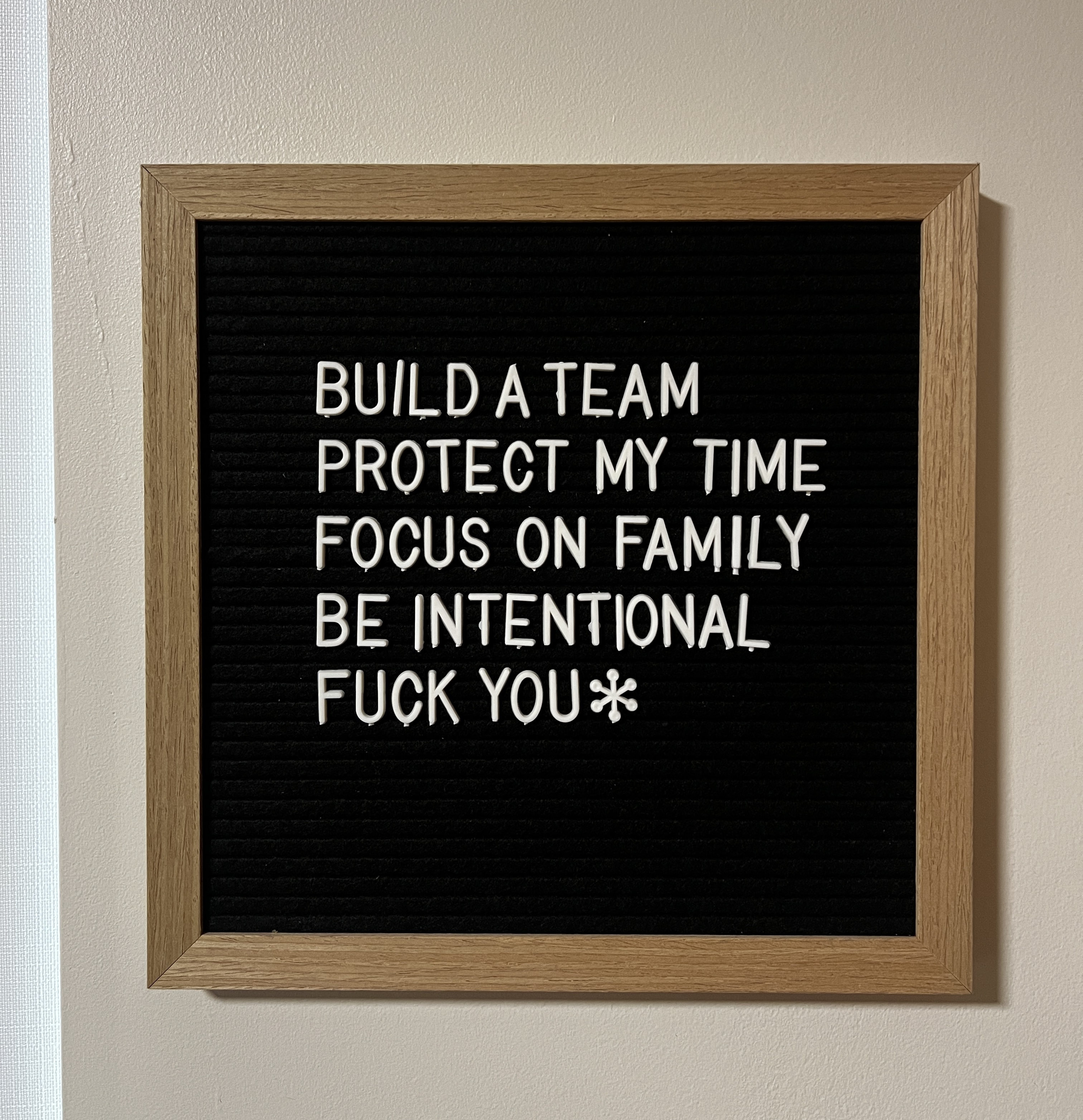 Goals for 2026 letterboard